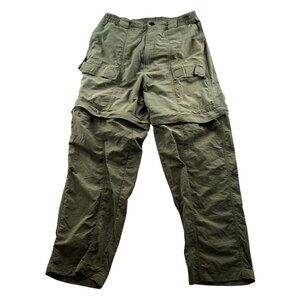 World Wide Sportsman Men Cargo Pants Medium Outdoors Hiking Green Casual Utility